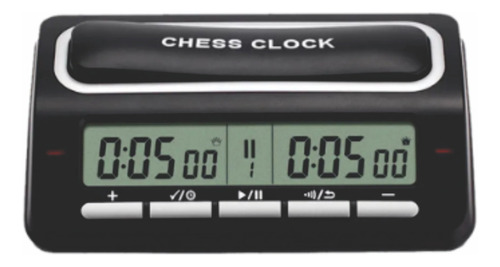 Relógio Xadrez Digital Chess Clock Preto Grande